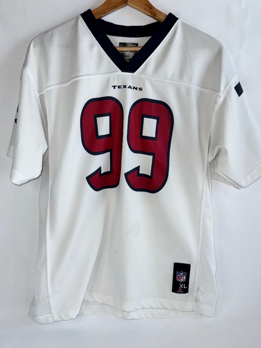 Houston Texans Football Youth White Jersey JJ Watt #99 Size Youth XL